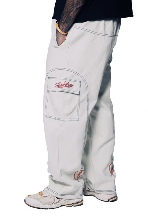 FC CARGO JOGGERS - 3M LOGO - OFF-WHITE